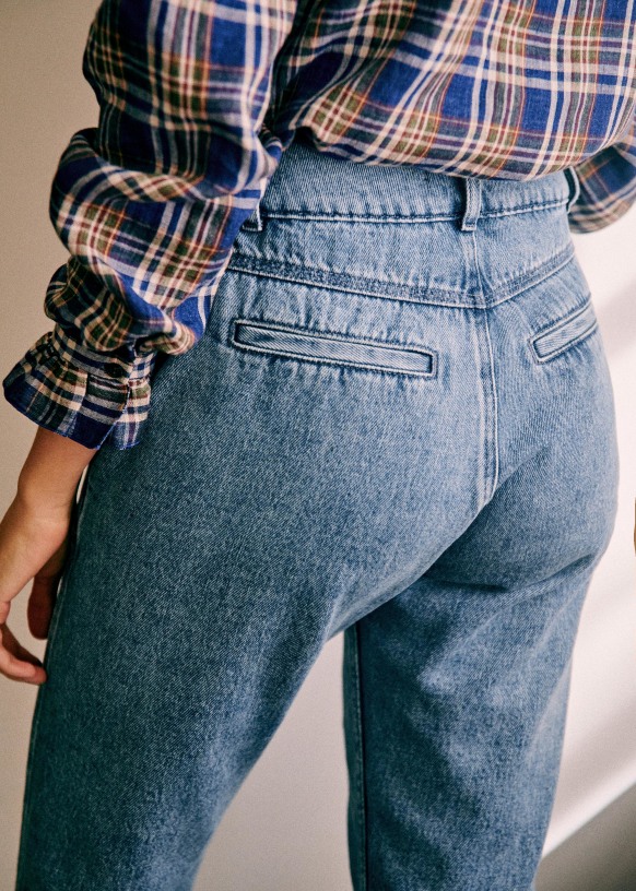 Pantalon Sam - Bleu Clair - Coton Biologique - Sézane