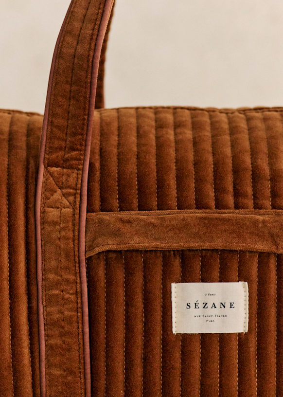 Bowling bag - Green - Cotton - Sézane