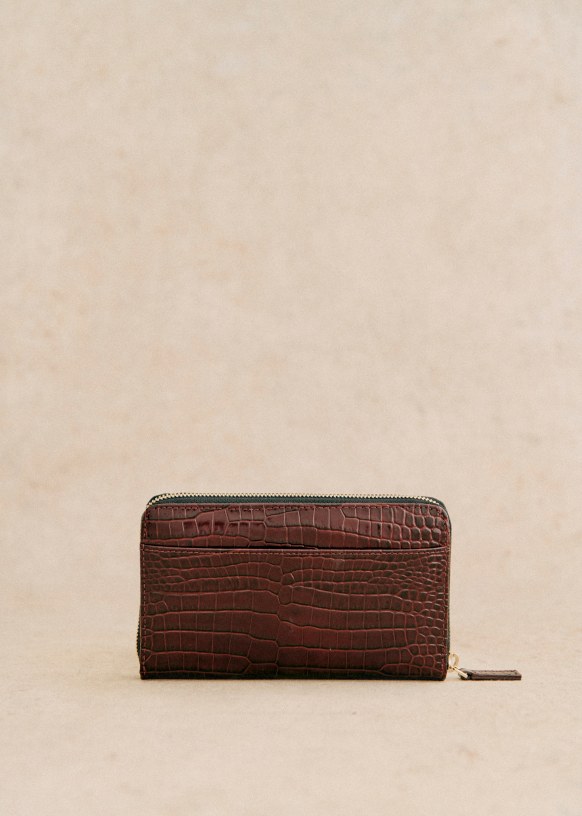 Victoria Wallet - Black Tejus Bimaterial - Lizard-embossed Victoria Wallet - Black Tejus Bimaterial - Lizard-embossed