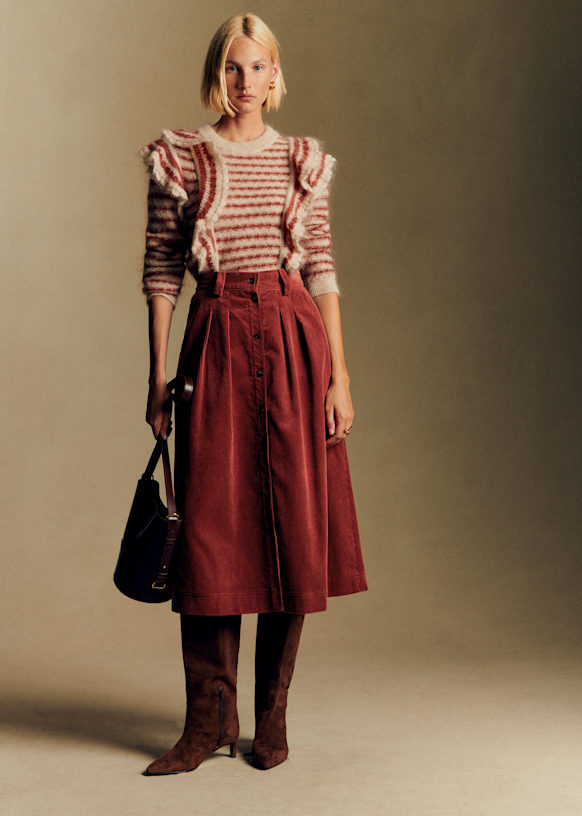 Sezane - Laure スカート [34] Sezane - Laure スカート [34] Laure Skirt - Black