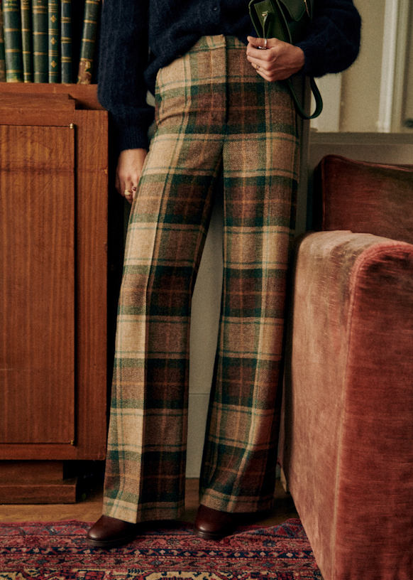 Pantaloni Matheo Scacchi Carlisle Lana Octobre Editions