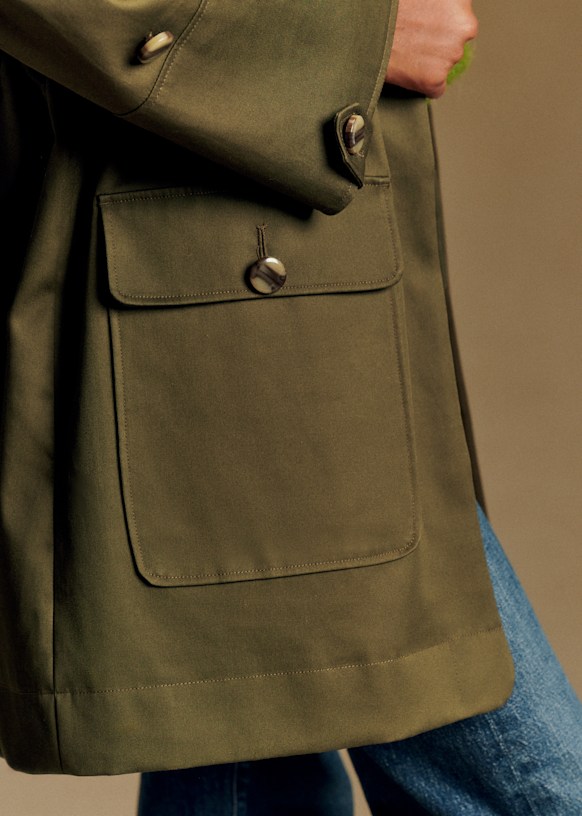SEZANE HUGOコート Hugo Parka - Sand - Organic Cotton - Sézane
