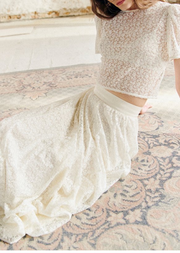 【SEZANE】マッテオ バスケット Masha Skirt - Ecru - Recycled polyester - Sézane