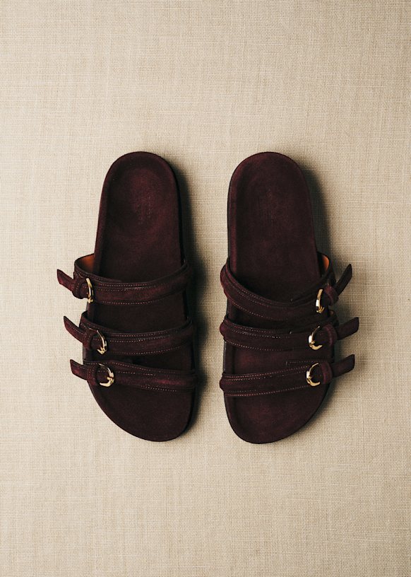 LOW YSÉE Sandals - Hazelnut - Bovine leather - Sézane