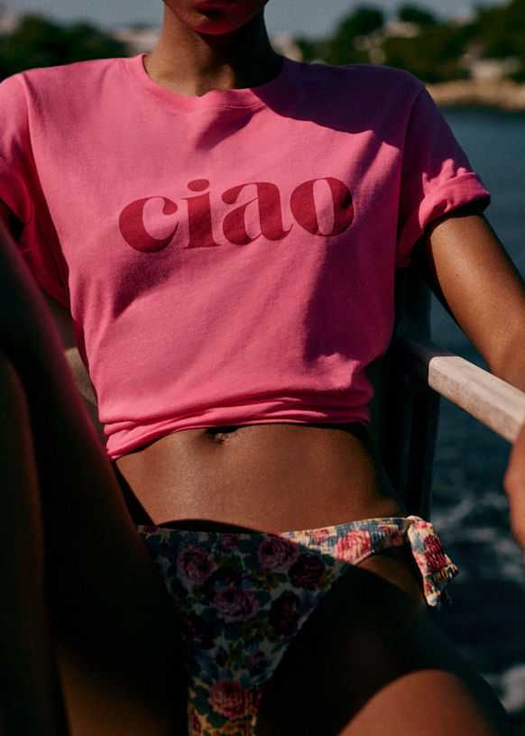 T-shirt Ciao Roze Rood