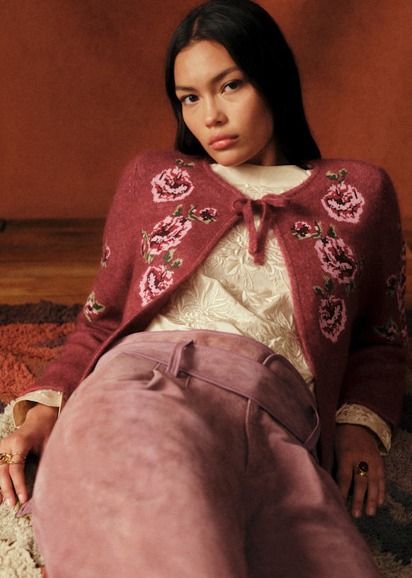 Sezane セザンヌ ニット ジャケット モヘア カーディガン 美品 SEZANE セザンヌ ニットカーディガン 1点 XXS モヘア ウール 長袖