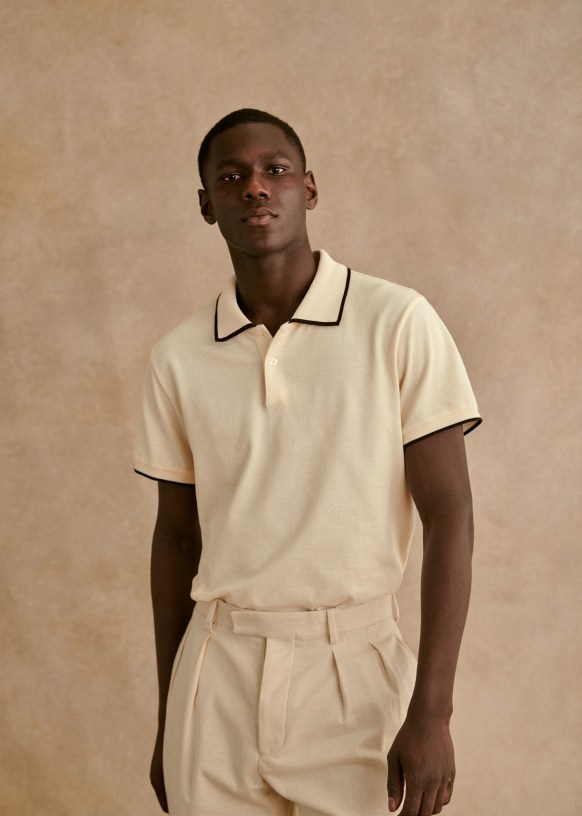 polo shirt cream