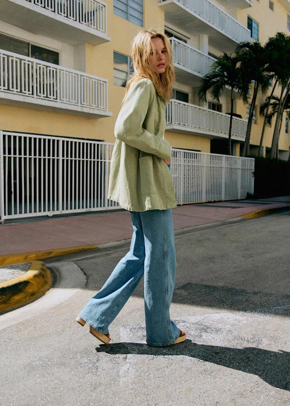 Gab Jacket - Denim Blue - Organic Cotton - Sézane