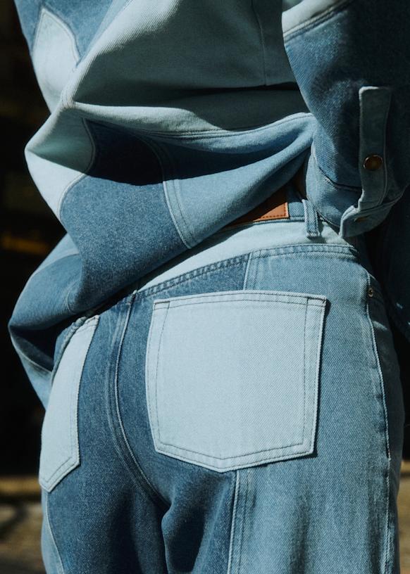 The Wide Leg パンツ - ライトブルー - オーガニックコットン