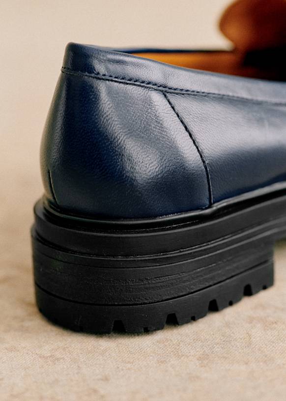 Albane Loafers - Multi navy - Smooth ovine leather - Sézane