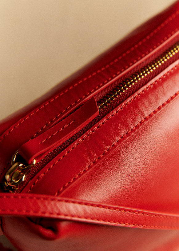 Sac Lou - Noir Bi-Matière - Cuir bovin - Sézane