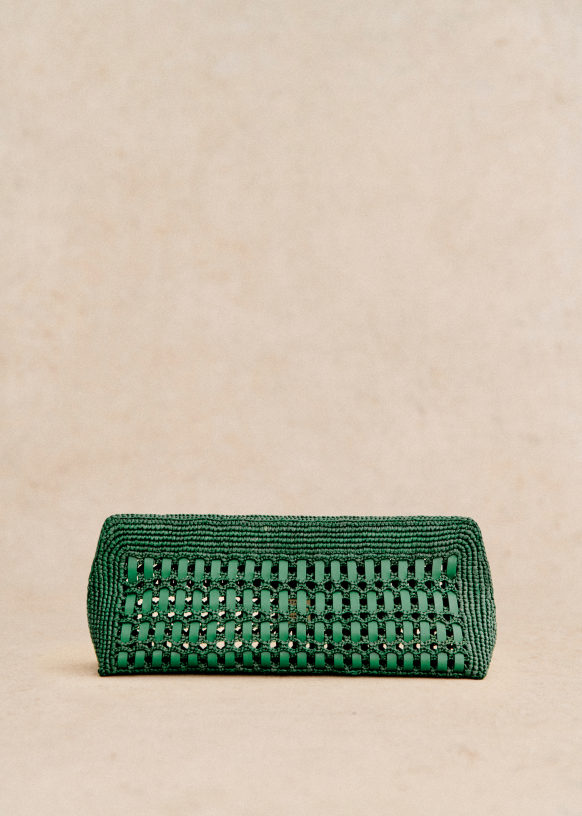 Pochette raphia sezane shop