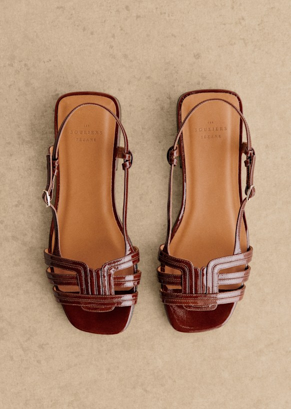 Low Josepha サンダル - キャラメル - ゴートレザー - Sézane