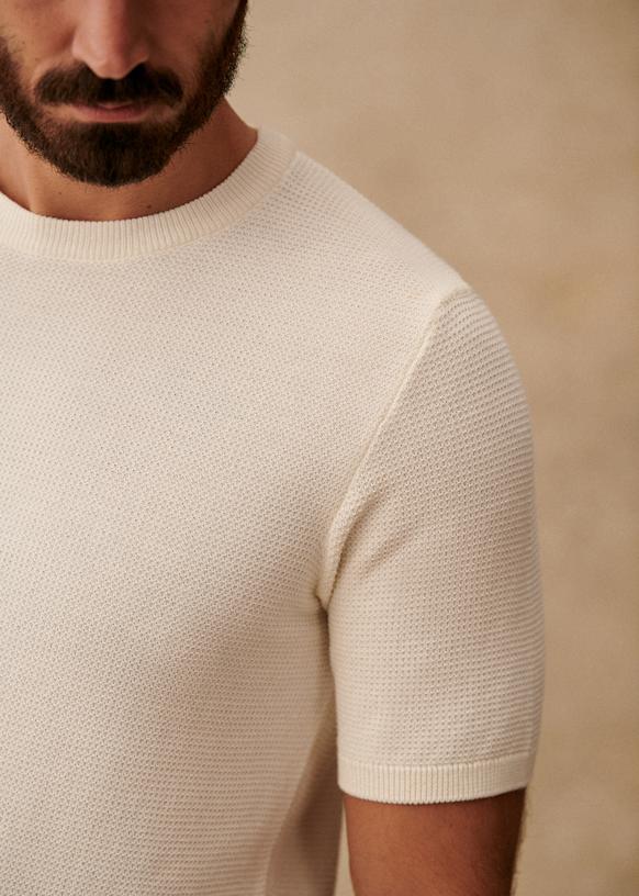 Simeone Mesh T-Shirt - White - Organic cotton - organic