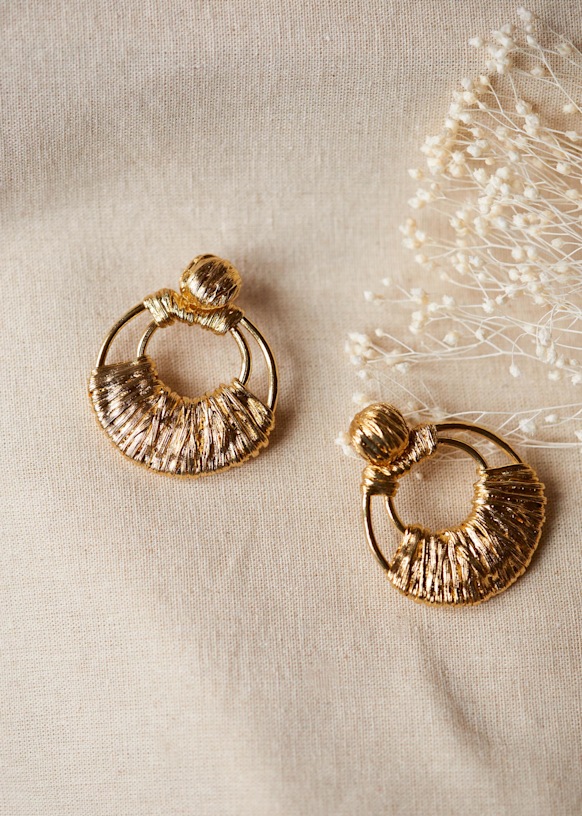 Joe earrings - Gold - 3 micron Gold-plated metal - Sézane