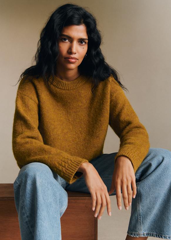 Amiel Jumper - Bronze - Baby Alpaca - Sézane