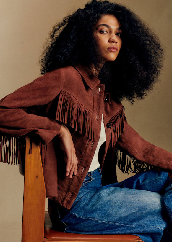 Jacke Yuma Braun Ziegenleder Octobre Éditions