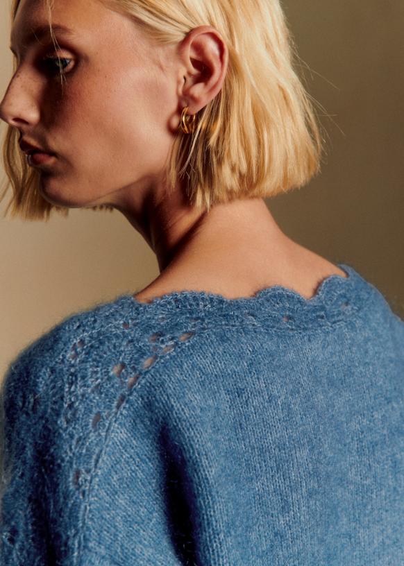 Stacy Jumper - Washed Blue - Kid mohair - Sézane