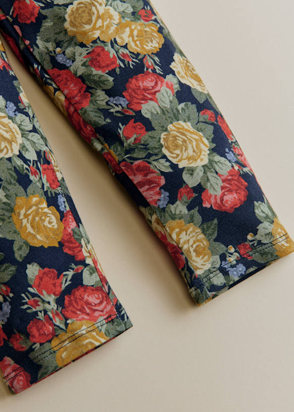 Lily Leggings - Alika Print - Organic cotton - organic textile