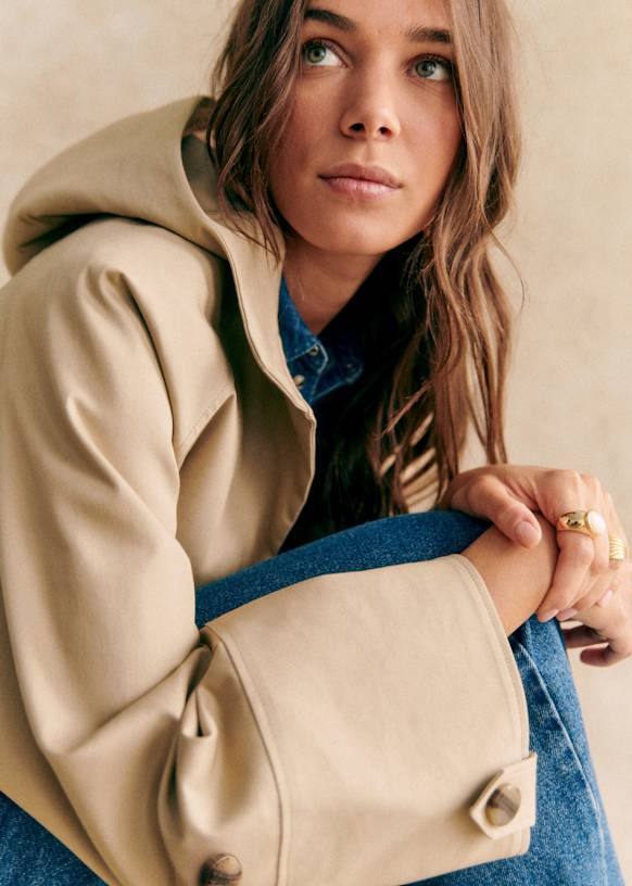 SEZANE HUGOコート Hugo Parka - Sand - Organic Cotton - Sézane