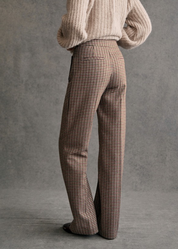 極美品*MaxMara 白タグ パンツスーツ上下 千鳥格子 バージンウール 36 Max Mara - 美品 マックスマーラ Max Mara セットアップ パンツ