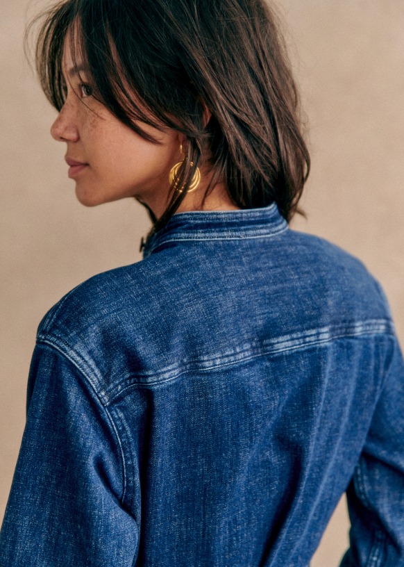 Sezane blue dress hot sale