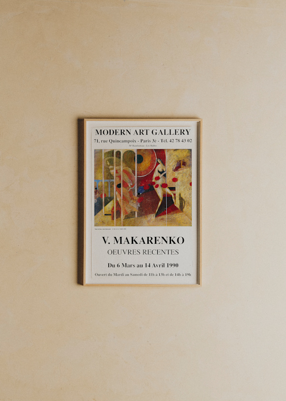 Affiche Modern Art Gallery, Makarenko, 1990