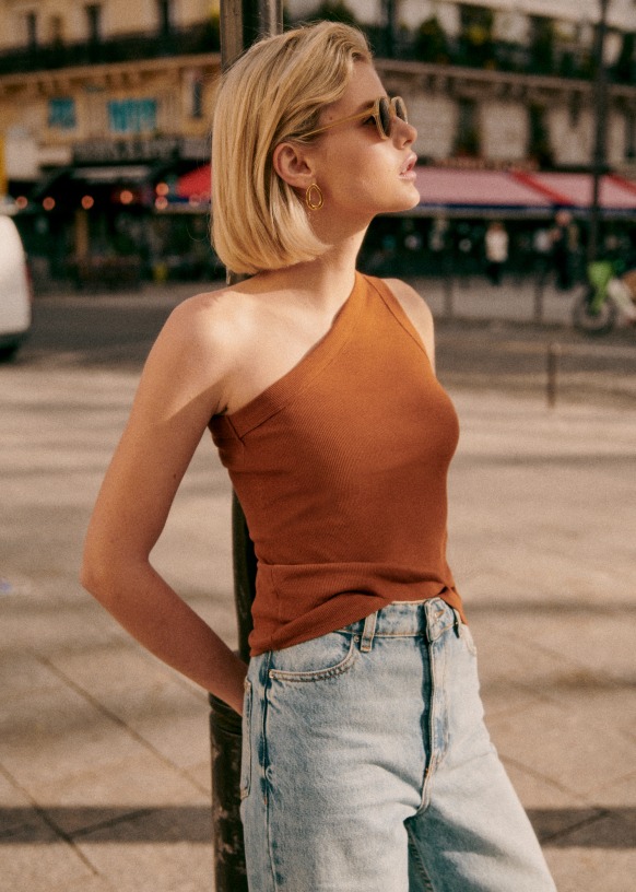 Top Tim Cafe Coton biologique textile biologique Sezane