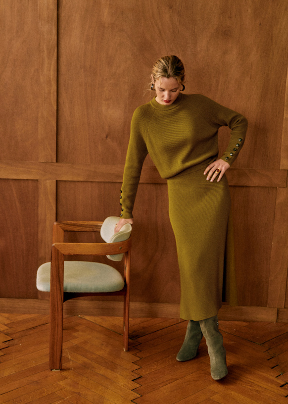 Olive green jumper discount