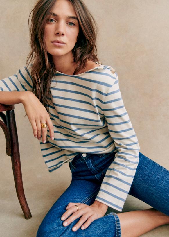 Colette Marinière - Heart Embroidery - 0rganic cotton - textile