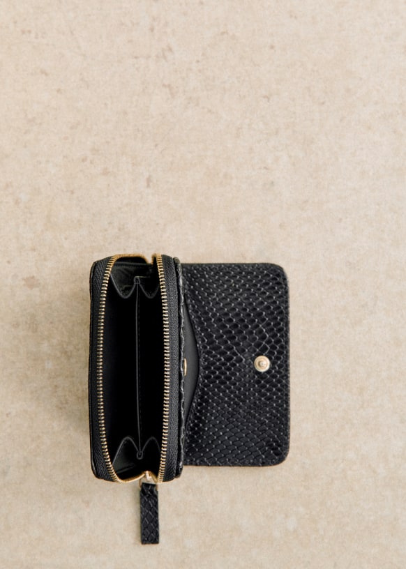 Hugo Card Holder - Embossed Gold - Sézane