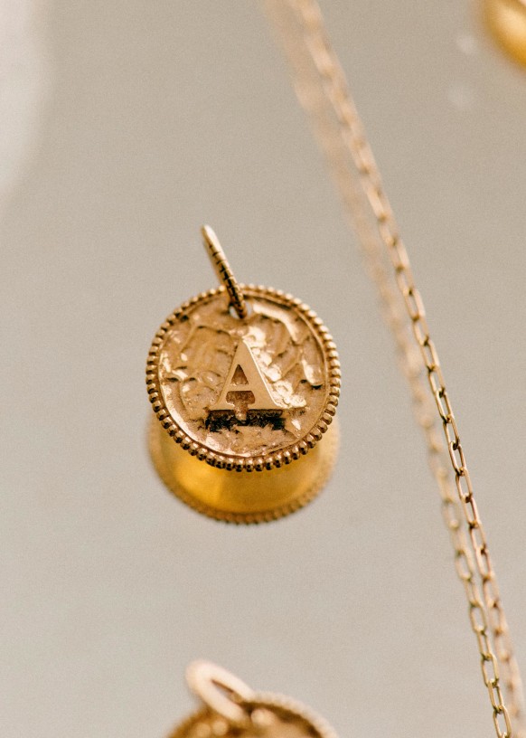 9 carat gold initial pendant online