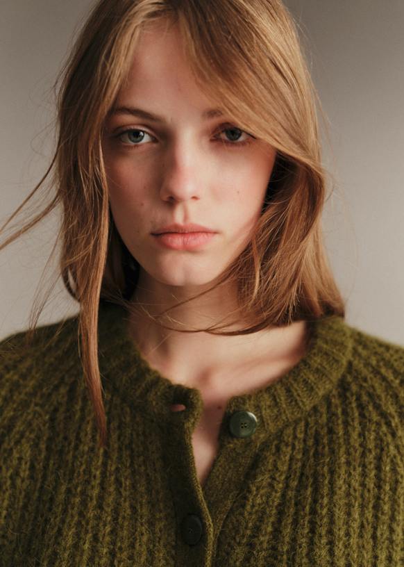Emile Cardigan - Perfect Green - Alpaca - Sézane