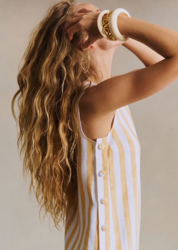 Nicila Dress - Vintage stripes - Linen - Sézane