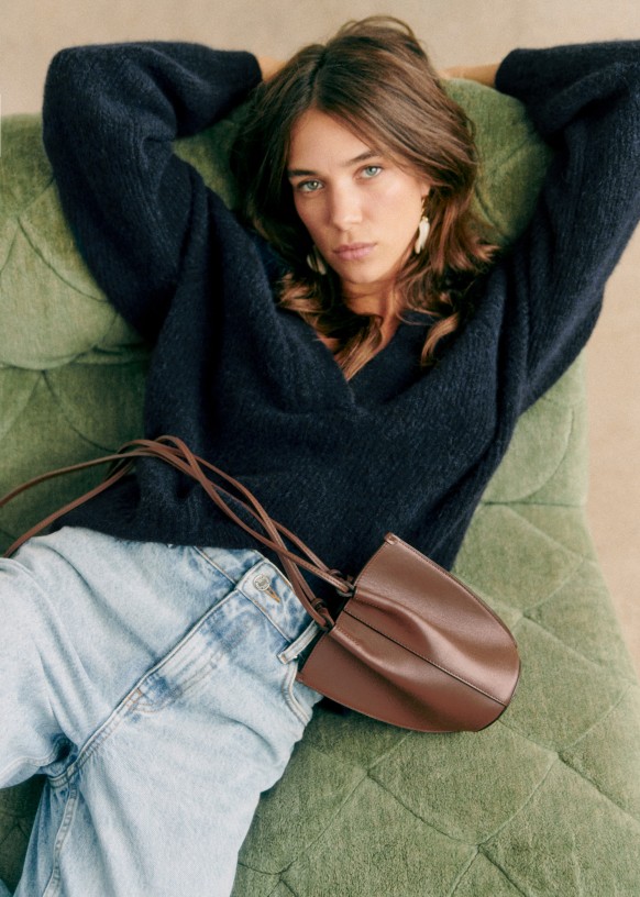 Nano Romie Bag - Smooth Sandstone - Smooth cowhide leather