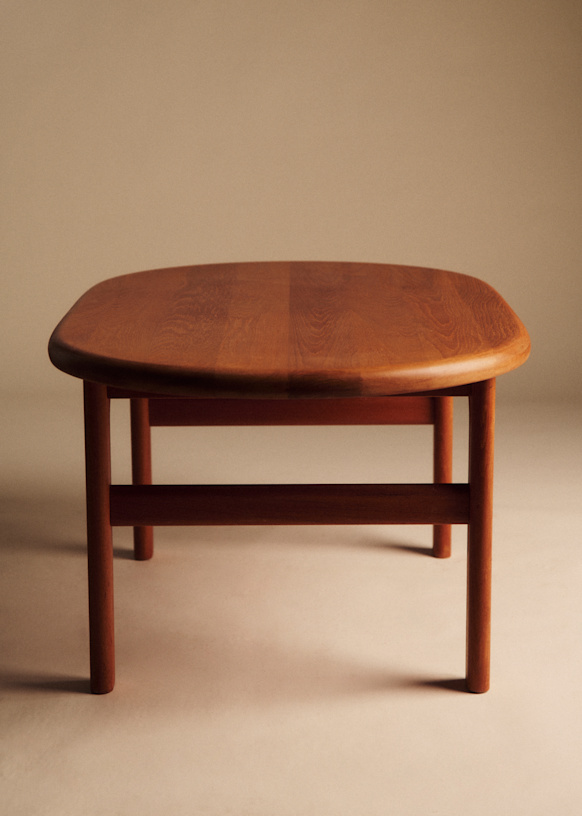 Table basse in teck années 1960