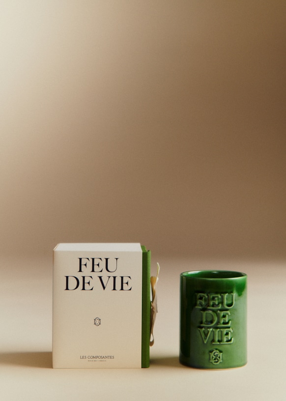 Feu de vie Candle - Fig - Ecru - Ceramic - Sézane