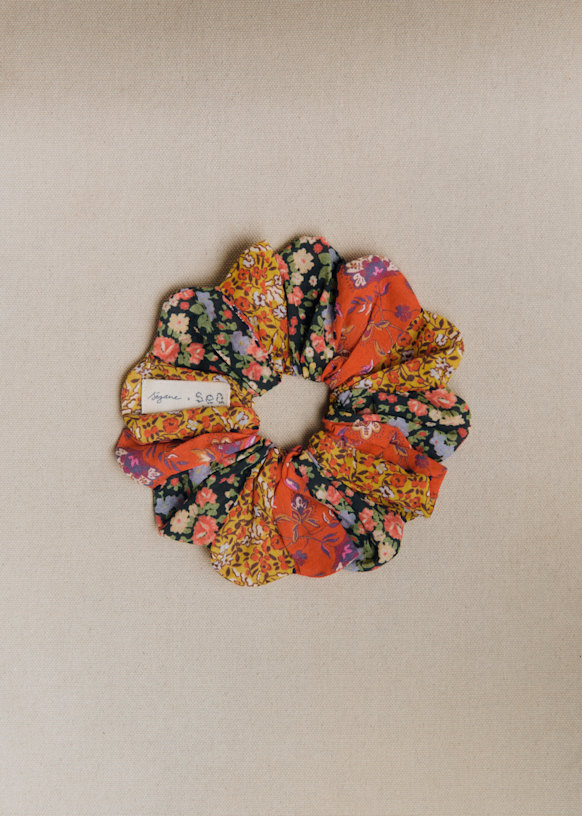 Large scrunchie - Sézane x Sea NY - Woodstock Patchwork - GRS