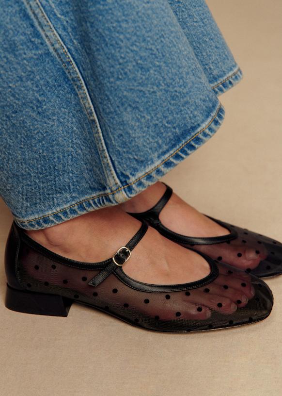 Aubane Low Babies - Black Mesh - Textile - Sézane