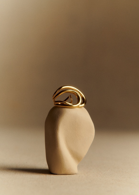SEZANE セザンヌ　アップサイクル真鍮製ゴールドリング SEZANE セザンヌ アップサイクル真鍮製ゴールドリング SEZANE