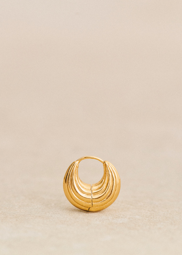 Leandra Earrings - Sézane x MDLO - Gold - Majority recycled brass - Sézane