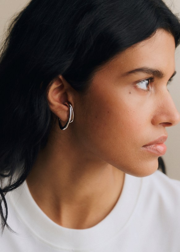 Julie Earrings - Gold - Majority recycled brass - Sézane