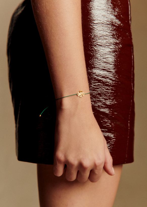 Lulu Bracelet - Chocolate Clover - Majority recycled brass - Sézane