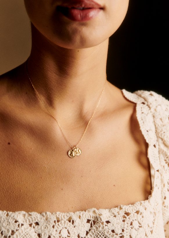 Sara Pendant 9-carat gold - Letters I to P - Letter K - 9 Carats