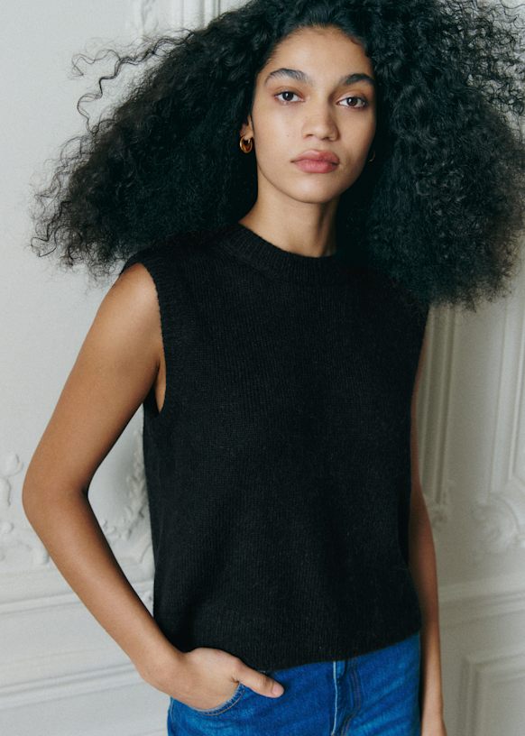 Samuel Jumper - Dark Taupe - Baby Alpaca - Sézane