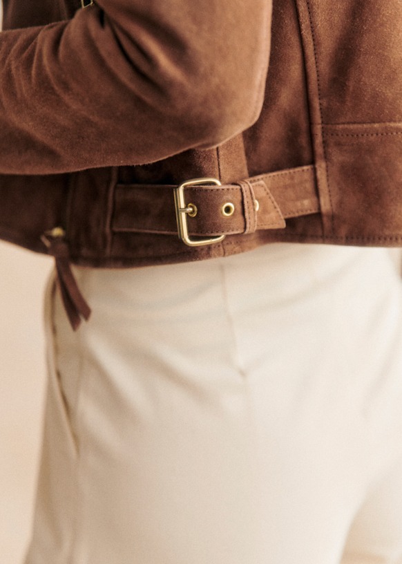 Zig Jacket - Black Leather - Lamb leather - Sézane