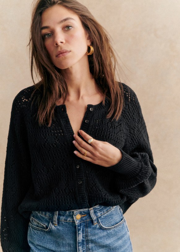 Gilet noir sezane hotsell