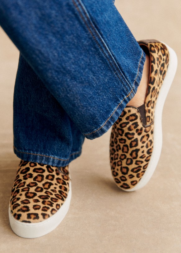 Sezane leopard shoes discount