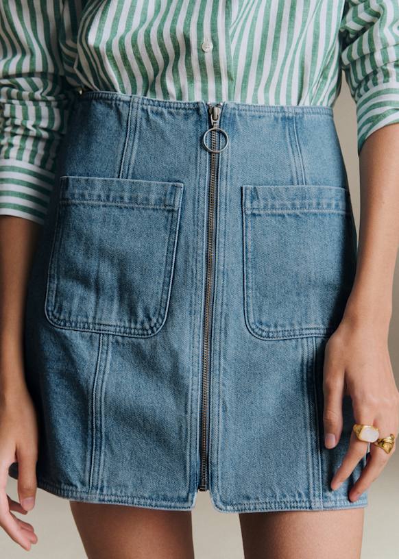 Fox Skirt - Washed - Organic cotton - textile made from organic