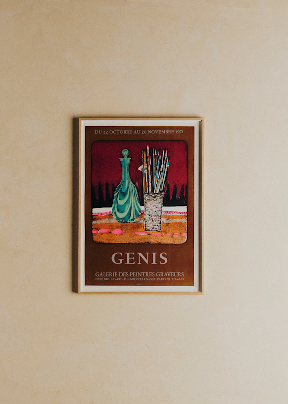 Affiche Galerie of peintres graveurs, Genis, 1971